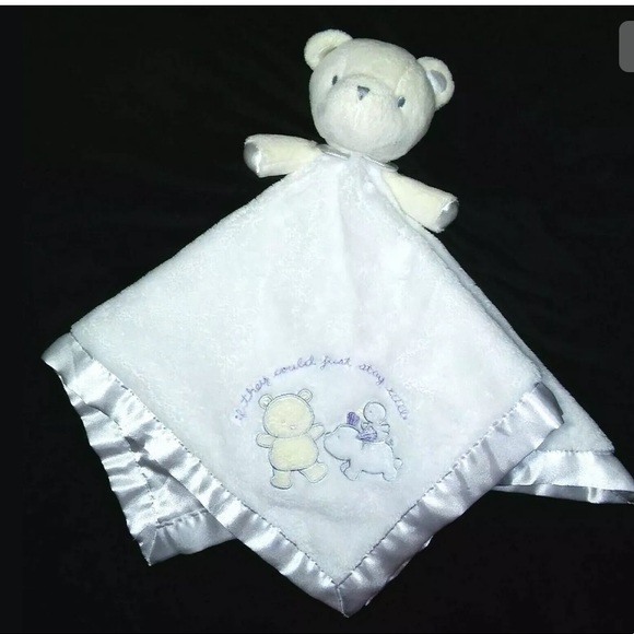 Vtg CARTER'SWhite Security Blanket